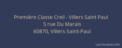 Première Classe Creil - Villers Saint Paul