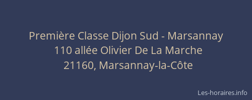 Premi&egrave;re Classe Dijon Sud - Marsannay