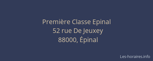 Première Classe Epinal