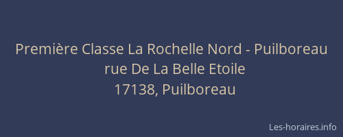 Première Classe La Rochelle Nord - Puilboreau