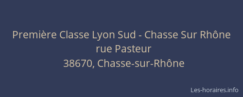 Première Classe Lyon Sud - Chasse Sur Rhône