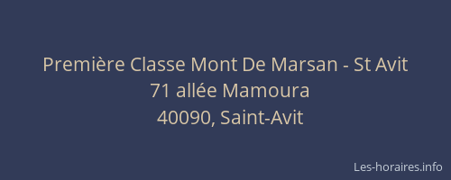 Première Classe Mont De Marsan - St Avit