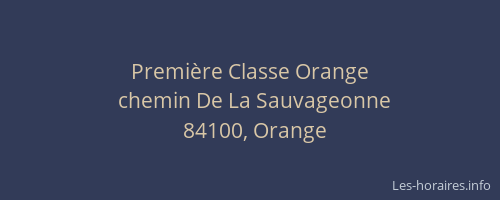 Première Classe Orange
