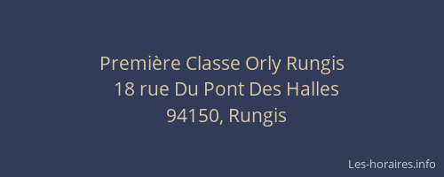 Première Classe Orly Rungis