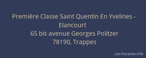 Première Classe Saint Quentin En Yvelines - Elancourt
