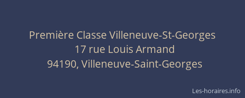 Première Classe Villeneuve-St-Georges