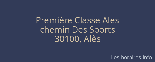 Première Classe Ales