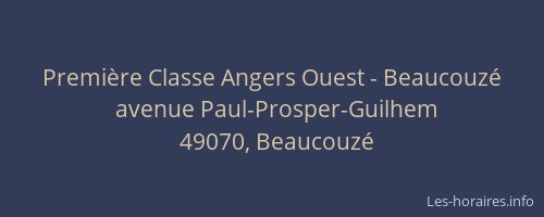 Première Classe Angers Ouest - Beaucouzé