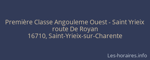 Première Classe Angouleme Ouest - Saint Yrieix