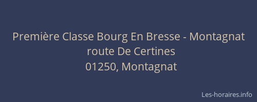 Première Classe Bourg En Bresse - Montagnat