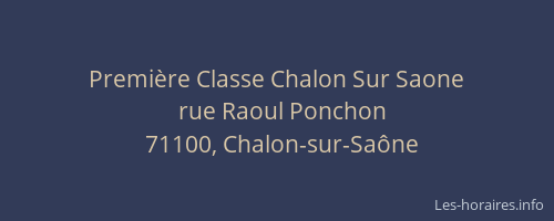 Première Classe Chalon Sur Saone
