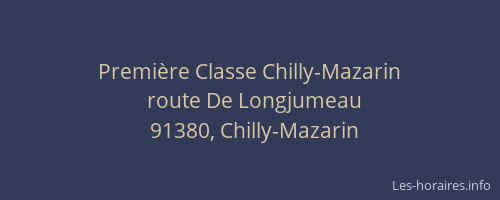 Première Classe Chilly-Mazarin