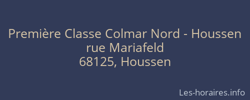 Première Classe Colmar Nord - Houssen