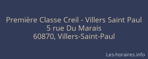 Première Classe Creil - Villers Saint Paul