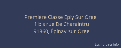 Première Classe Epiy Sur Orge