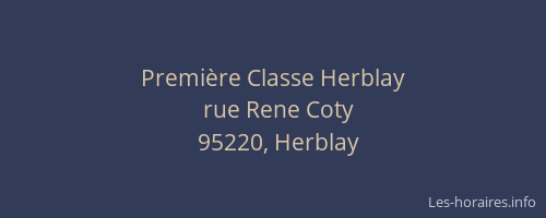 Première Classe Herblay