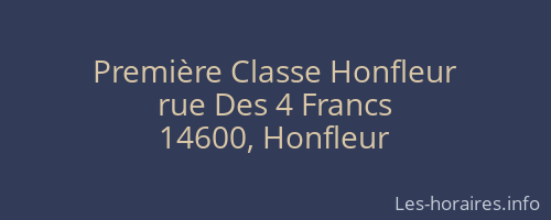 Première Classe Honfleur