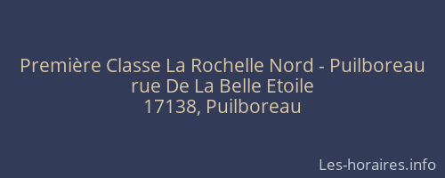 Première Classe La Rochelle Nord - Puilboreau