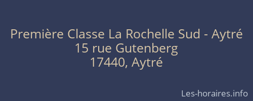 Première Classe La Rochelle Sud - Aytré