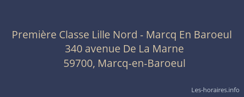 Première Classe Lille Nord - Marcq En Baroeul