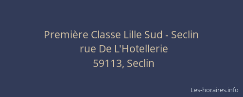 Première Classe Lille Sud - Seclin