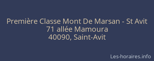 Première Classe Mont De Marsan - St Avit