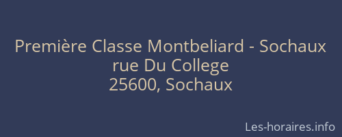 Première Classe Montbeliard - Sochaux