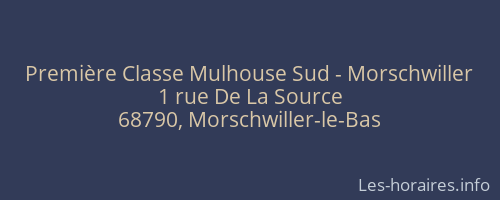 Première Classe Mulhouse Sud - Morschwiller