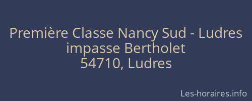 Première Classe Nancy Sud - Ludres