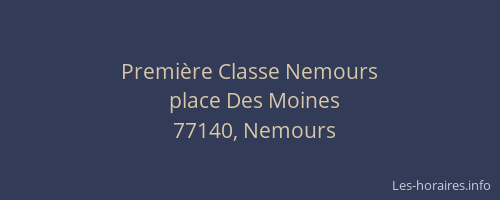 Première Classe Nemours