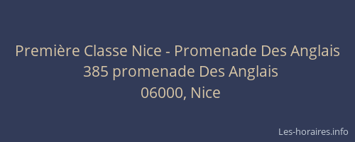 Première Classe Nice - Promenade Des Anglais