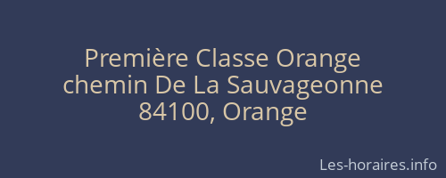 Première Classe Orange