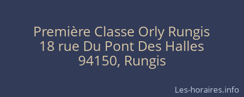 Première Classe Orly Rungis