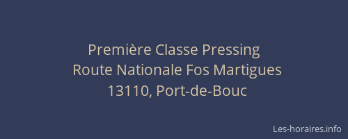 Première Classe Pressing