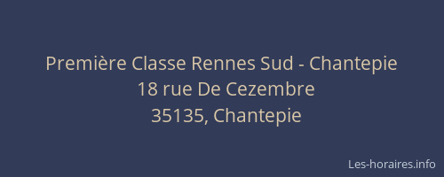 Première Classe Rennes Sud - Chantepie