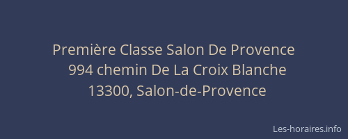 Première Classe Salon De Provence