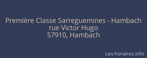 Première Classe Sarreguemines - Hambach