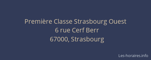 Première Classe Strasbourg Ouest