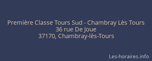 Première Classe Tours Sud - Chambray Lès Tours