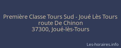 Première Classe Tours Sud - Joué Lès Tours