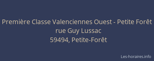 Première Classe Valenciennes Ouest - Petite Forêt