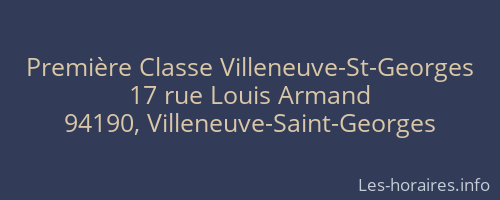 Première Classe Villeneuve-St-Georges