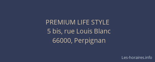 PREMIUM LIFE STYLE