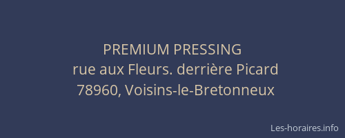 PREMIUM PRESSING