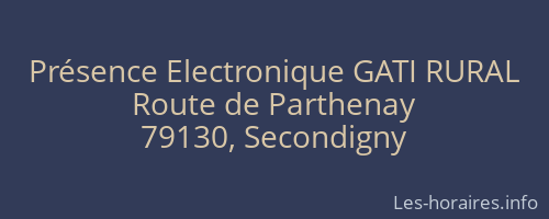 Présence Electronique GATI RURAL