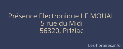 Présence Electronique LE MOUAL