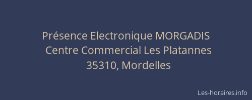Présence Electronique MORGADIS