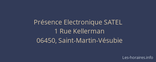 Présence Electronique SATEL