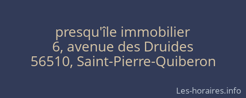 presqu'île immobilier