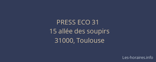 PRESS ECO 31
